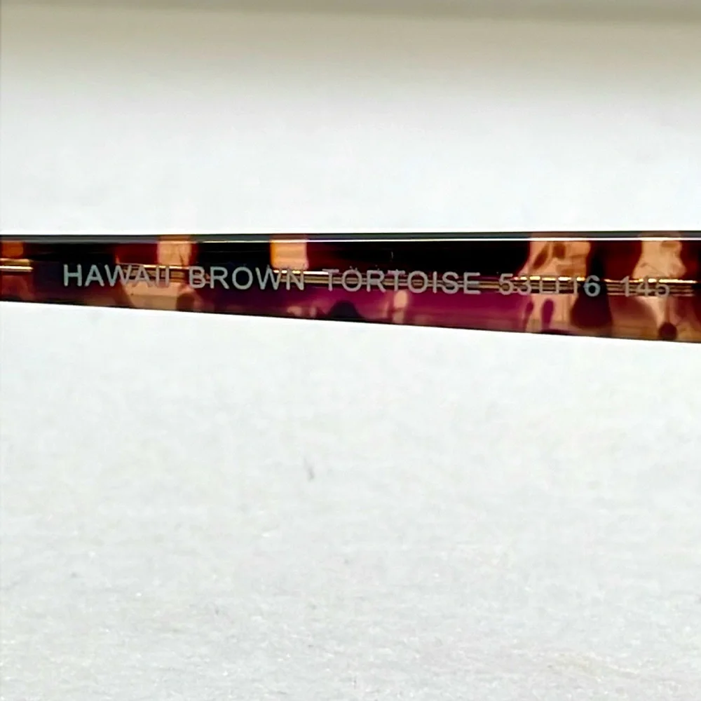 NWT Lido West Hawaii Tortoise Brown Eyeglass Frame